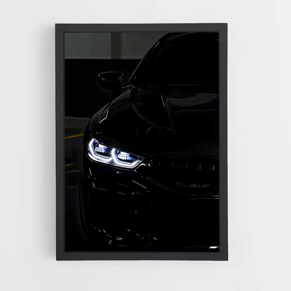 Poster M8 Noir d'Ébène – affiche BMW (vue 2)